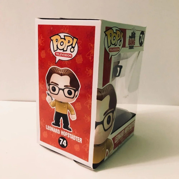 Funko Pop  Leonard Hofstadter Star Trek Uniform Big Bang Theory 74 - Picture 3 of 16